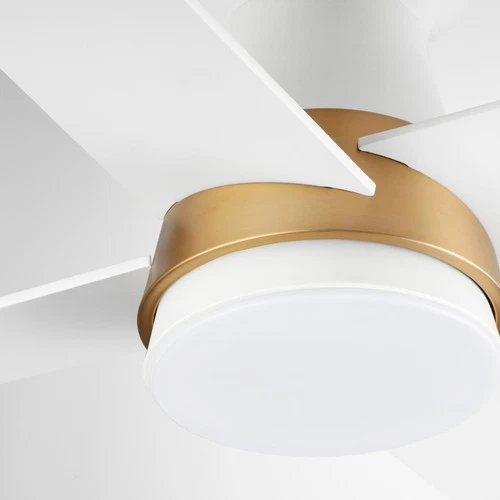 Cyan Design 11983 Santa Ana Indoor Ceiling Fan Studio White and Aged Brass - Picture 4 of 4