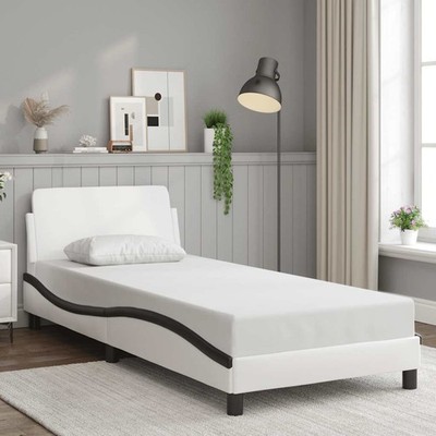 Bettgestell Kopfteil Polsterbett Bett Bettrahmen Lattenrost Kunstleder vidaXL