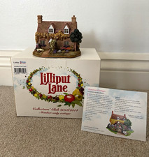 Lilliput Lane ‘Damson Cottage’ Collectors' Club 2013/2014. Boxed With Deeds.