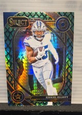 2024 Panini Select - Club Level Ezekiel Elliott #256 Dragon Scale Prizm #62/81