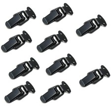 10 Pack Spring Loaded Buckle Latch Toggle Hasp Lock for Wooden Case Toolbox