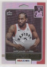 2019-20 Panini NBA Hoops Backstage Pass Holo Kawhi Leonard #8 2ct