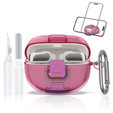 for Bose Ultra Open Earbuds Case with Secure Lock  Phone Stand, Soft TPU Sho...