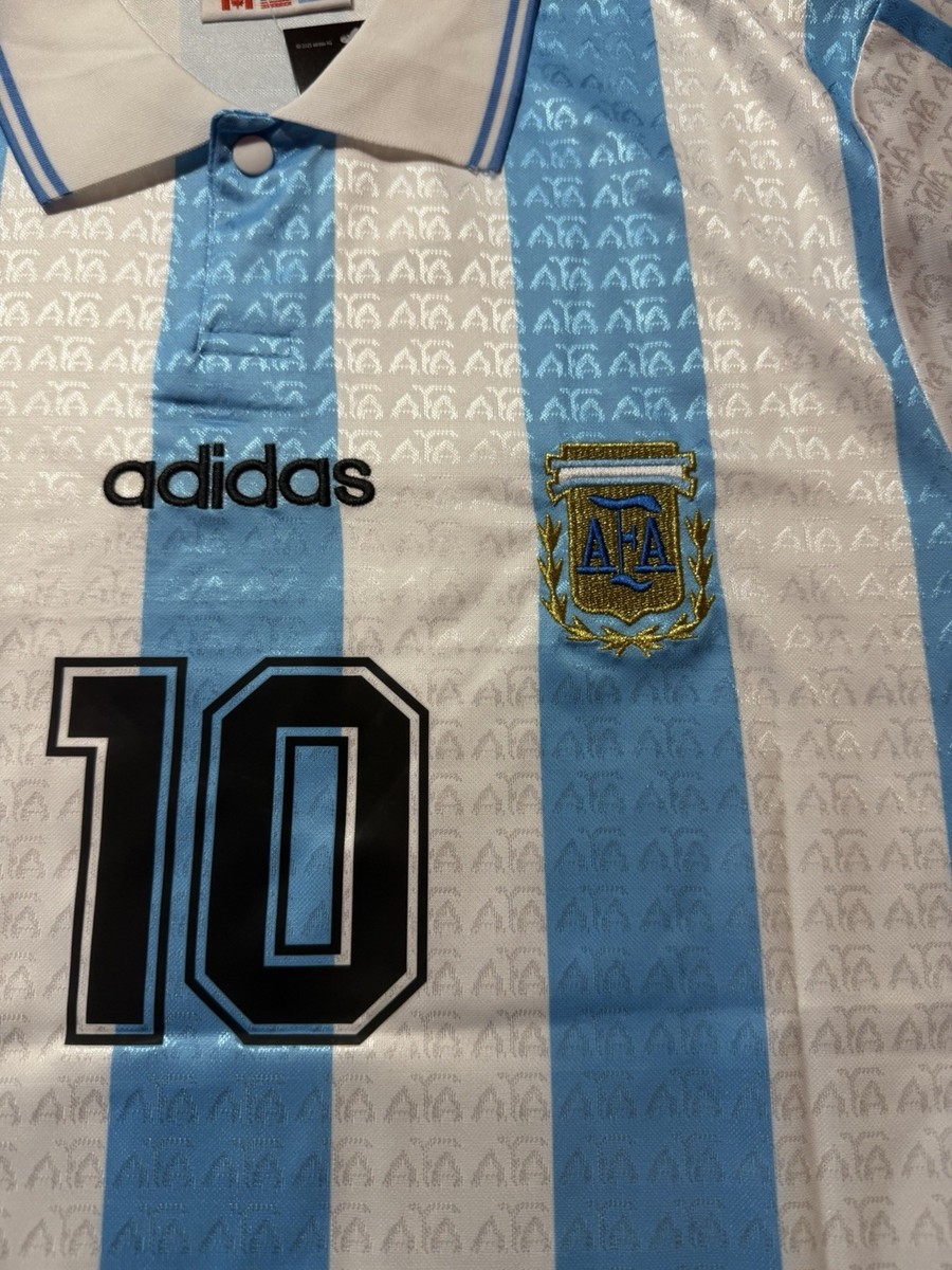 Iconic Maradona #10 Argentina 1994 World Cup Rare Home Soccer