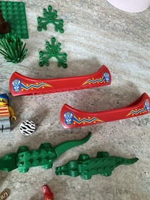 Vintage LEGO 6278 Enchanted Island 6256 Catamaran Islanders Sail Canoes Lot