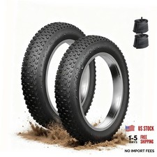 Fat Tire Electric Bike Tires 20x4.0 2-pack All Terrain Puncture Black 20x40-2p