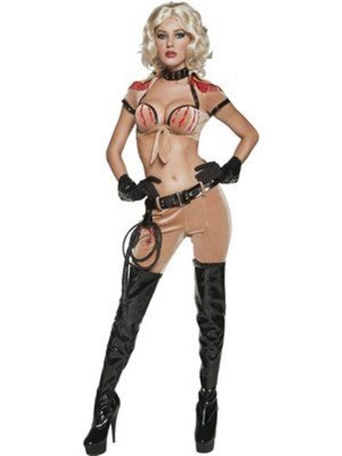 Damas Circo Wanton León Domador Disfraz Para Mujer Halloween Vestido Elegante