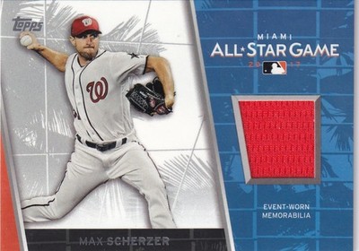 2017 Topps Update All Star Stitches #ASRMS Max Scherzer