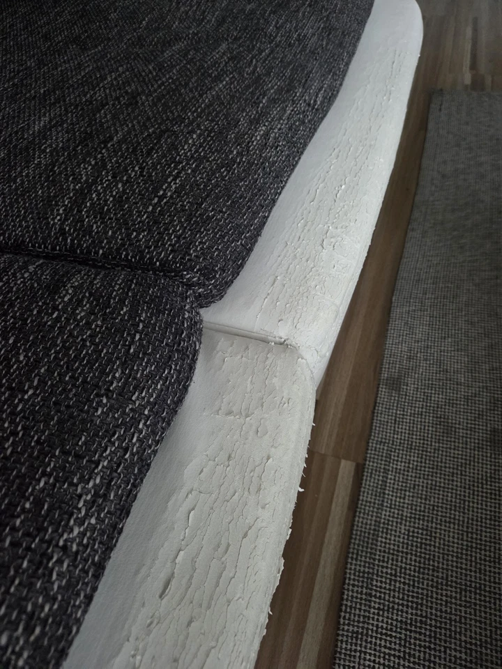 Loungecouch | Megasofa | Weiß-grau | mit Kissen | Guter Zustand!! - Bild 4 von 4