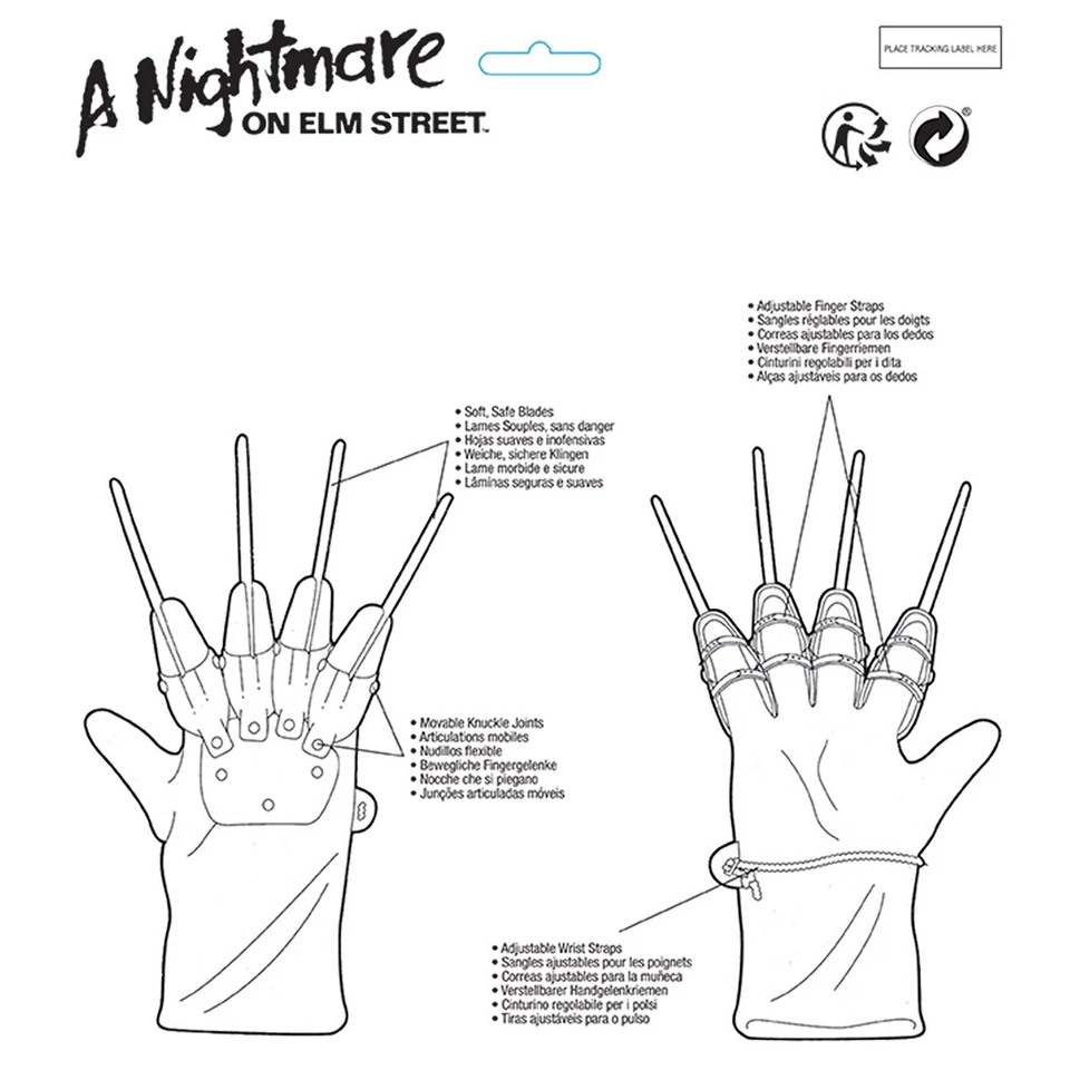 FREDDY KRÜGER KRALLEN HANDSCHUH # Karneval Halloween Horror Grusel Kostüm Party - Bild 3 von 4