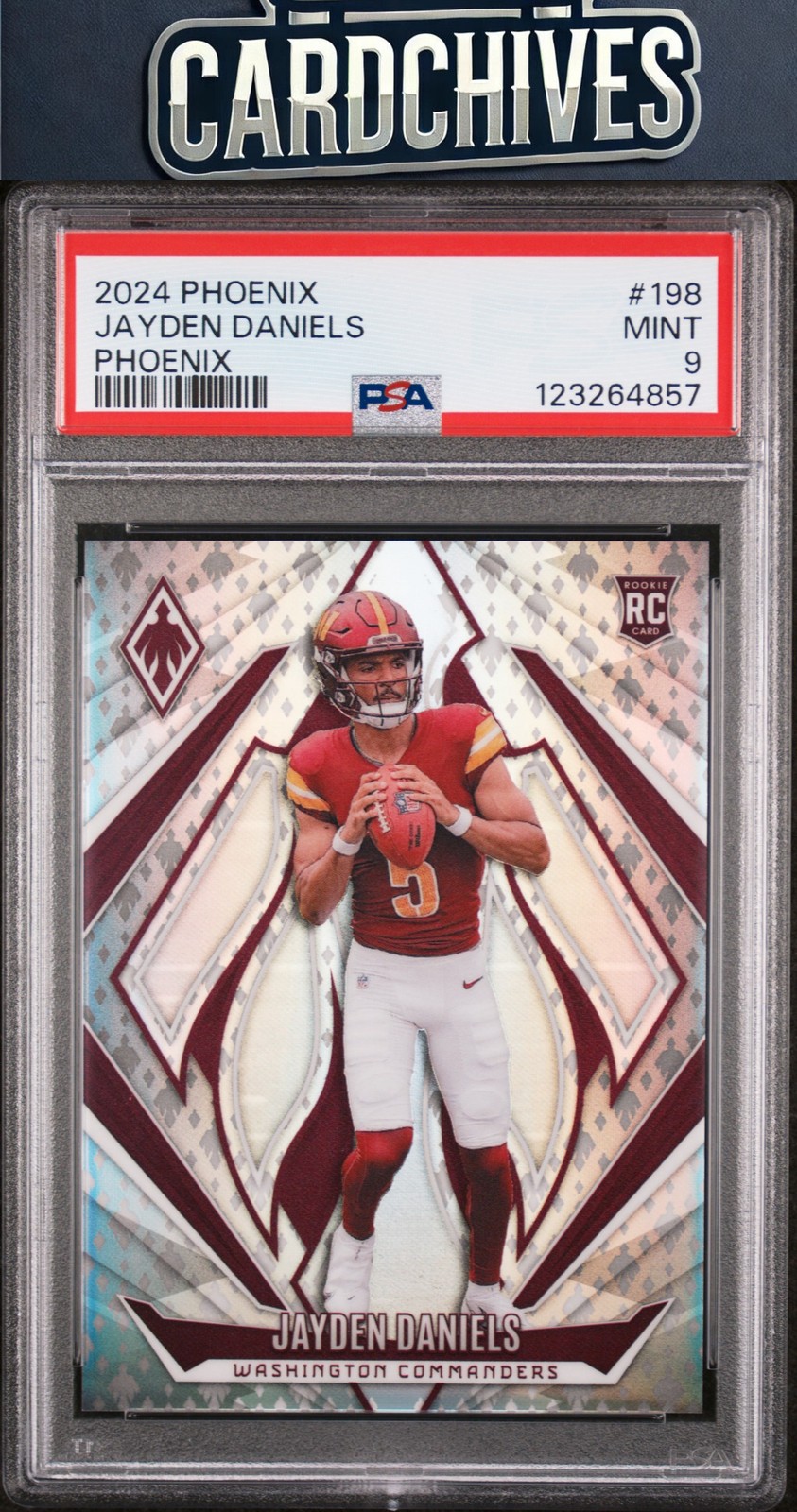 Jayden Daniels 2024 Panini Phoenix #198 Phoenix #/399 PSA 9 MINT