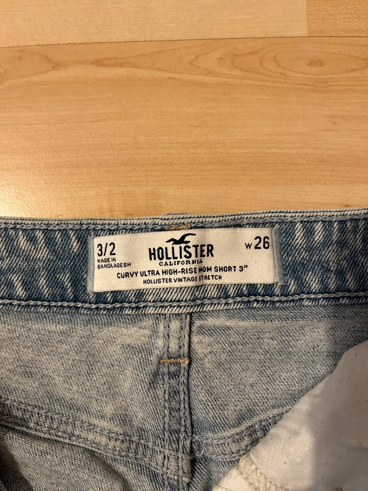 Hollister Short Jean Femme Bleu Curvy High-Rise (EU 34, W26, INT XS) - Photo 3/3