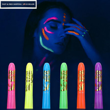 Glow Face Body Paint, Neon Paint In The Dark Under UV Light neon