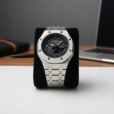 New Custom GShock GA2100 Casioak Stainless Steel Bracelet Gift
