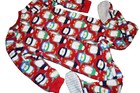 L1 !WOW! JOE BOXER Boys 4T Red PENGUIN Fleece Footed Blanket Sleeper Pajamas — photo 5
