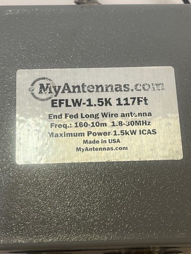 My Antennas End Fed Long Wire Antenna 1.5kW 117 FT Made In USA - Zdjęcie 2 z 4