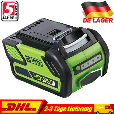 6Ah Akku 40V für Greenworks 29717 29727 29472 29662 G-MAX Li-Ion Batterie 29462