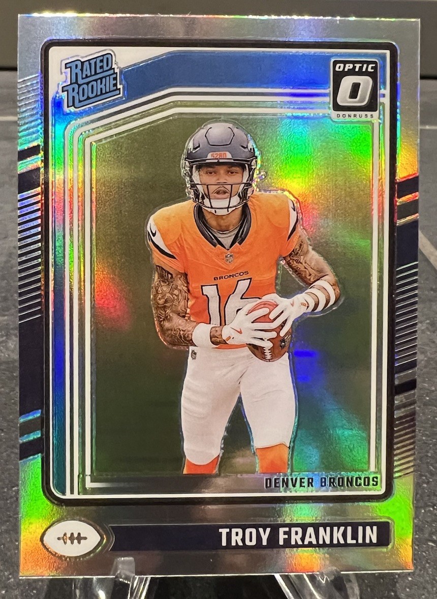 2024 Donruss Optic Troy Franklin Silver Holo Rated Rookie RC #294 SP