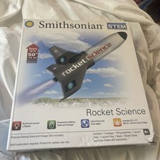 Smithsonian Build Launch Rocket Science Kit STEM 8 New in Sealed Box