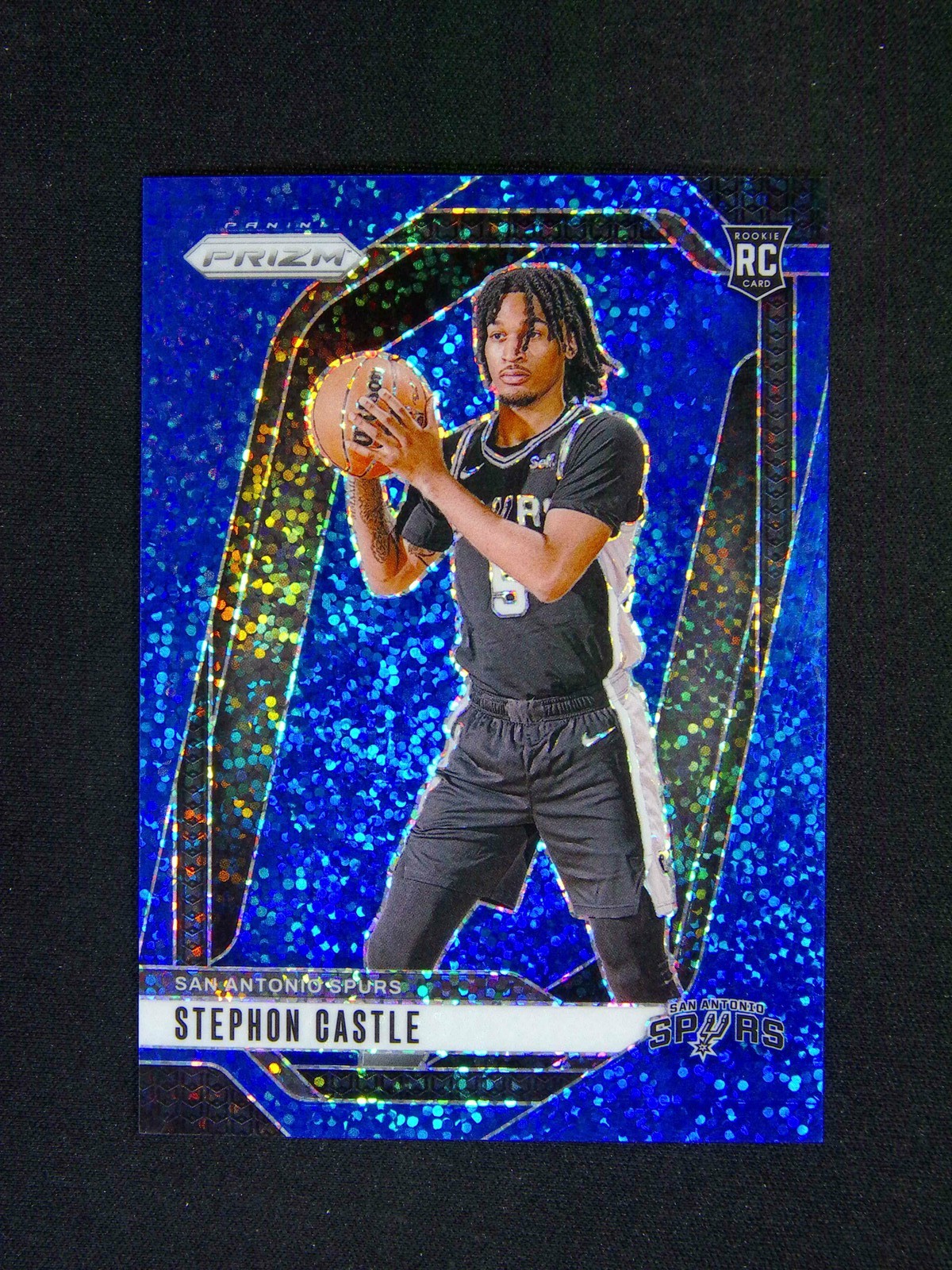 2024-25 Panini Prizm Stephon Castle #234 RC Rookie Blue Sparkle SSP /144
