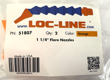 1-1/4" Flare Nozzles for 1/2" Loc-Line USA Hose System Pack of 2 pieces 51807