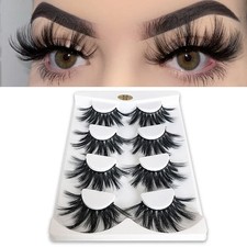 25mm Lashes, Dramatic 6D Faux Mink Lashes, Fl...