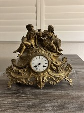 Antique French Clock Gilt Bronze
