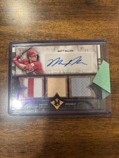 2025 Topps Museum Collection Matt McLain Triple Relic Auto /20 Signature Swatch