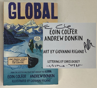 Global SIGNED by Eoin Colfer, Andrew Donkin, illustrator Giovanni Rigano 2023 pb