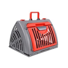 Foldable Travel Cat Carrier, Small Cat Carrier Hard Up to 25lbs, 18" Lx14.5 W...