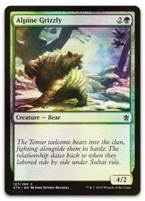 Alpine Grizzly #127 (Foil) (NM) Khans of Tarkir KTK Magic MTG