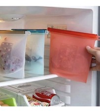 Eco Reusable Silicone Food Storage Bags Leakproof Freezer Safe & Kitchen Use Bag
