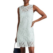 NWT DOLCE & GABBANA Mint Corded Lace Sleeveless Mini Dress 42 M