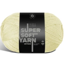 Acrylic Yarn for Crocheting & Knitting - Soft, 370-Yard Worsted Weight (4), Ligh