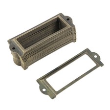 Bibliothèque Tiroirs Boîte Étiquette Numéro Nom Carte Support 83x30mm 30Pcs