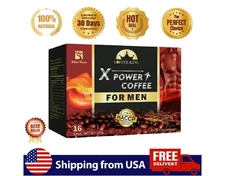 X Power Coffee for Men Herbal Supplement Coffee Energy Maca More Control