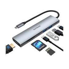 Docking Station, 7 in 1 USB C Hub with HDMI 4K 30hz Output100W Type... Fast Ship