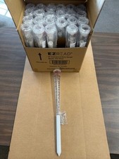 24 Ea - Ez Read Rain Guage 9 Cylindrical Includes 6 Stakes New Case