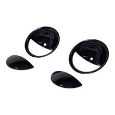 Fits MINI R56 Gloss Black Interior Door Pull Cover + Surround Cup R55 R57 R58