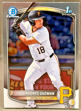 2025 1st Bowman Draft Chrome Prospect Adonys Guzman BDC-126 PittsburghPirates