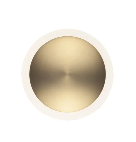 ET2 Lighting Saucer 7" LED Wall Sconce in Black / Gold - Picture 1 of 2