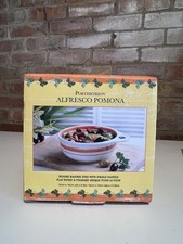 Portmeirion Alfresco Pomona Teglia da Forno Rotonda Manico Singolo 16x14cm Disegno Frutta