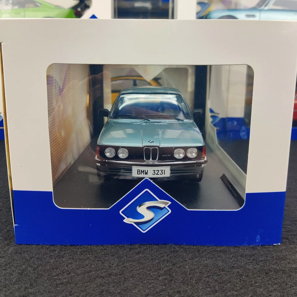 VOITURE SOLIDO BMW E21 323I SAPHIRBLAU METALLIC 1980 1:18 NEUF BOITE  S1812801 - Photo 3/4