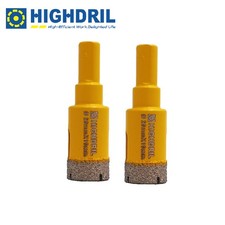 2pcs 20mm Diamond Vacuum Brazed Triangular Shank Drill Bit Tile Hole Saw Tool