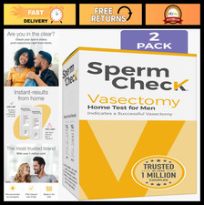 Home Sperm Count Test Kit - Post Vasectomy Check - 2 Pack - 98 Accuracy, Easy R