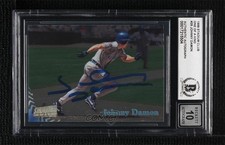 BAS 1998 Topps Stadium Club One of a Kind 30/150 Johnny Damon BGS Authentic 3c7