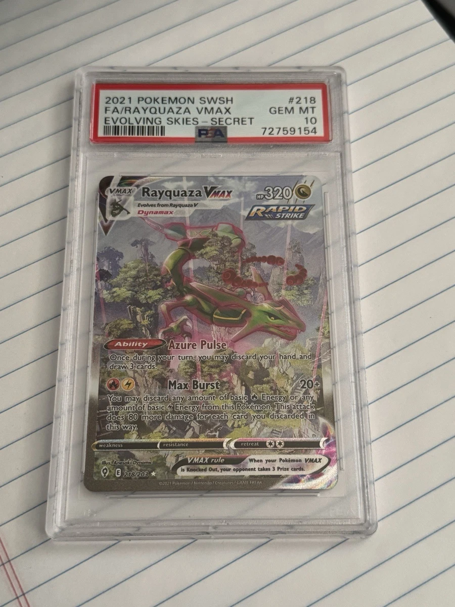 25+ Rayquaza VMAX 218/203 SWSH07: Evolving Skies for sale