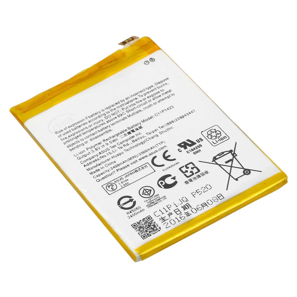 Battery for Asus Zenfone 2 ZE500CL, C11P1423 2500 mAh Replacement Battery - Image 3 of 4