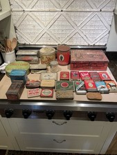 Dealer Lot 26 Tobacco Antique Vintage Advertising Litho Tins Cans Nice Group