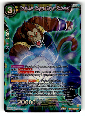 Great Ape Borgos, Saiyan Potential BT18-104 Foil Uncommon Dawn of the Z-Legends
